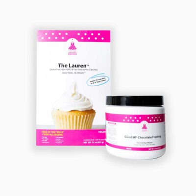 The Lauren ™ Premium White Cake Mix & Good AF™ Premium Chocolate Frosting Bundle